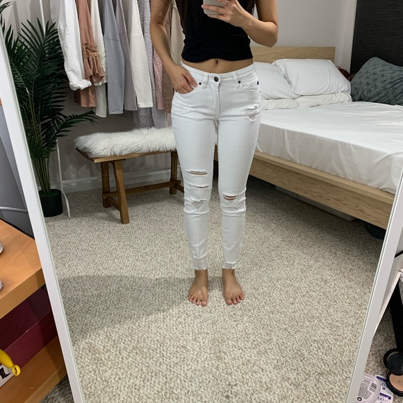 LAST 🆕 Troy - White Slit Denim - Picture 5 of 6